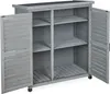 relaxdays Grauer Gartenschrank 3 Fächer Produktbild-Vorschau 11