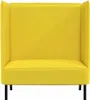 vidaXL Hoher Rücken Sofa 101cm Hellgelb Stoff Produktbild-Vorschau 4