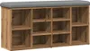 vidaXL Lavica na topánky Artisan dub 102x32x50 cm Materiál Náhľad obrázku produktu 1