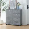 Sideboard 'Döbritz' 84x80x28cm Betonoptik Produktbild-Vorschau 1