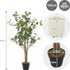 ML-Design umelý eukalyptus 120 cm, umelá rastlina s kmeňom Náhľad obrázku produktu 7