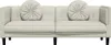 vidaXL Sofa mit Kissen 3-Sitzer Creme Samt Produktbild-Vorschau 4