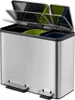 EKO - EcoCasa Recycler kosz pedałowy 15+15+15 litrów - Stal Podgląd zdjęcia produktu 3