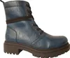 A single blue boot with black laces and a thick black sole is shown against a white background. Voir les images du produit