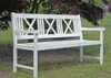 Garden Pleasure Gartenbank MALMÖ 3-Sitzer B 154 x T 59 x H Produktbild-Vorschau 6
