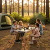 Relaxdays Campingtisch, 4 Sitzhocker, klappbar, Produktbild-Vorschau 3