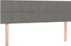 vidaXL Letto a molle con materasso e LED in tessuto grigio Anteprima dell’immagine prodotto 7
