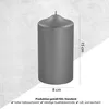 Fink CANDLE, metallic Stumpenkerze, Paraffin, grau, L. 8 Produktbild-Vorschau 4