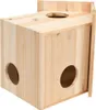 vidaXL Veveričí domček Jedľový masív 26x25x29 cm Náhľad obrázku produktu 1