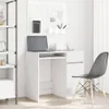 vidaXL Stôl biely 86x49x76 cm materiál na báze dreva Náhľad obrázku produktu 2