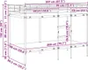 vidaXL Patrová postel bez matrace bílá 100x200 cm ocelová Náhled obrázku produktu 8