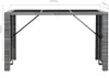 7-tlg. Gartenbar-Set mit Auflagen Poly Rattan Grau Produktbild-Vorschau 11