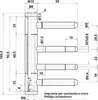 Einbohrband 3-tlg. Typ 335 ø 15 mm, Stahl vergoldet Produktbild-Vorschau 3