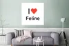 MuchoWow® Poster Ich liebe - Feline - Mädchen 75x75 cm - Produktbild-Vorschau 5