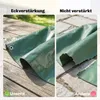 Outsunny Abdeckplane wasserdicht 4 x 6 m 90g/m² Gewebeplane Produktbild-Vorschau 5