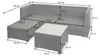 Poly-Rattan Garnitur HWC-F57, Balkon-/Garten-/Lounge-Set Produktbild-Vorschau 7
