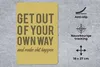 MuchoWow® Mauspad Mousepad Jahrgang - Text - Gelb 18x27 cm Produktbild-Vorschau 2