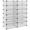vidaXL Schuhregal Transparent 94,5x36,5x106 cm PP Produktbild-Vorschau 1