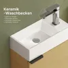 EMKE Waschbeckenunterschrank mit waschbecken 417×240×646 mm Produktbild-Vorschau 6