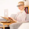 Relaxdays Höhenverstellbarer Laptoptisch fürs Bett, Bambus Produktbild-Vorschau 2