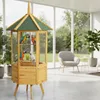 Vogelvoliere 6-eckig Holz mit Drahtgitter & Sitzstangen für Produktbild-Vorschau 1
