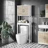 Toilettenschrank Vicco Looma Weiß/Eiche 70 x 180 cm mit 2 Produktbild-Vorschau 3