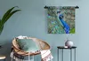 MuchoWow® Wandteppich Wandbehang Porträt - Pfau - Federn Produktbild-Vorschau 4