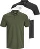Jack & Jones 3er-Pack Poloshirts Herren Basic Polo Shirt Produktbild-Vorschau 1