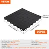 A black interlocking floor tile with dimensions and quantity information. Podgląd zdjęcia produktu