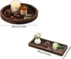 2er-Set Holztabletts, Schmuck- und Dekotablett, Runde & Produktbild-Vorschau 7
