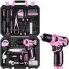 Werkzeugkoffer bestückt 126-teilig Rosa mit 8V Produktbild-Vorschau 1