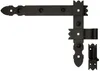 KOTARBAU® Úhlový závěs kovaný dekorativní 400x50 mm + Náhled obrázku produktu 3
