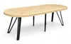Massiver Ausziehbarer Esstisch, Industrial-Look, Runder Produktbild-Vorschau 10