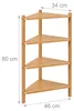 Étagère d'angle Relaxdays, dimensions (H x L x P) : 80 x 46 Voir les images du produit 4