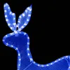 vidaXL LED-Rentier mit Schlitten und Mesh 432 LEDs Produktbild-Vorschau 3
