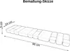 A schematic drawing of a drawer organizer set with dimensions indicated. Náhľad obrázku produktu