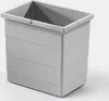 A light gray rectangular trash can insert with horizontal ridges on the sides and a handle across the top. Náhled obrázku produktu