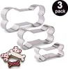 Hundeknochen-Ausstechformen-Set, Edelstahl, 3-teilig Produktbild-Vorschau 1