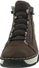 A close-up front view of a brown winter boot. Náhled obrázku produktu