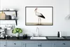 MuchoWow® Gerahmtes Poster Storch - Vogel - Tiere - Jungen Produktbild-Vorschau 3
