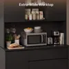 BEALIFE Küchenhochschrank 107x40x172 cm mit Steckdose & Produktbild-Vorschau 5