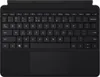 A top-down view of a black Microsoft Surface Go Type Cover keyboard with a trackpad. Produktbild-Vorschau