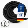 HAF Hochwertiger Pool Schwimmbadschlauch 32mm Schwarz 1 Produktbild-Vorschau 1