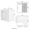 HOME DELUXE - Traditionelle Sauna - NEOLA - 200 x 160 x 200 Produktbild-Vorschau 7