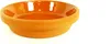 A close-up studio shot of an orange terracotta saucer on a white background. Náhled obrázku produktu