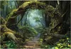 Fototapete 3D Effekt Wald Natur - 350x250 cm - inklusive Produktbild-Vorschau 1