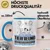 Tierfreund Geschenk Tasse Ich Bin Tierfreund Aber Sag Doch Produktbild-Vorschau 3
