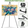 Metallstaffelei, Staffelei zum Präsentieren von Gemälden Produktbild-Vorschau 2