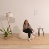 Pouf sacco in velluto a coste BANANAIR 120 x 100 cm beige Anteprima dell’immagine prodotto 2
