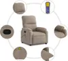 vidaXL Massagesessel Taupe Mikrofasergewebe Produktbild-Vorschau 5